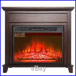 Electric Fireplace TV Stand Media Console Insert Log Dark ...
