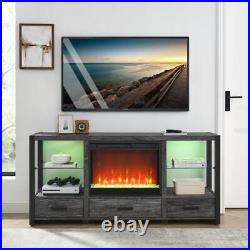 11 Temperature Settings 23''Electric Fireplace Insert Ultra Thin Heater