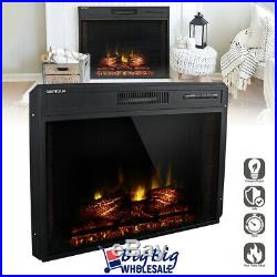 1400W 30 Adjustable Electric Fireplace Heater Wall Insert Freestand with Remote