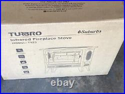 1400W Electric Fireplace Infrared Heater Stove Turbro Suburbs TS25 Open Box