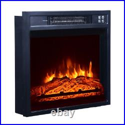 1400W Electric Fireplace Insert 51 Inch TV Cabinet With Small Remote Control US