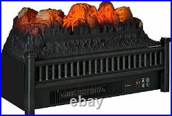 1400W Electric Fireplace Log Insert withRealistic Flame Heater & Remote Control US