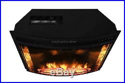 1400W Free Standing Insert Electric Fireplace Firebox Heater Flame Wood Remote