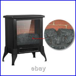 1400w Electric Fireplace Stove Heater Freestanding Remote Adjustab Log LED Flame