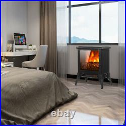 1400w Electric Fireplace Stove Heater Freestanding Remote Adjustab Log LED Flame