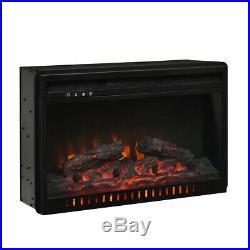 1500W-750W Fireplace Electric Embedded Insert Heater Log Flame Remote Control