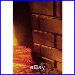 1500W Insert Electric Fireplace 28 Heater Glass View Free Standing 3D Flame Log