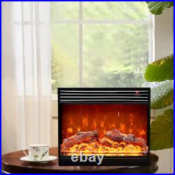 1500w Embedded 31 Electric Fireplace Insert Heater Log Flame withRemote Control