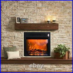 18Embedded Fireplace Insert Electric Heater Overheat Protection 1500W Home CSA