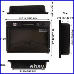 18/23 Electric Fireplace Insert Stove Heater Adjuatble Flame with Remote