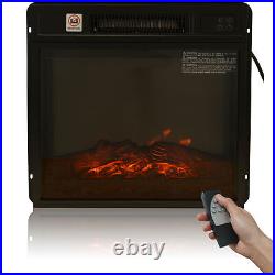 18/23 inch Electric Fireplace Insert Freestanding & Recessed 1400W Stove Heater