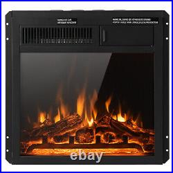 18 Electric Fireplace Insert 5100 BTU Freestanding Heater with Remote Control