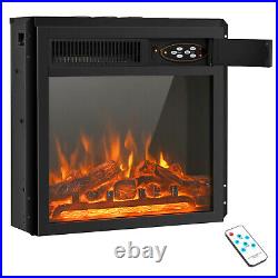 18 Electric Fireplace Insert 5100 BTU Freestanding Heater with Remote Control