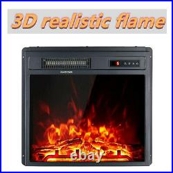 18 Electric Fireplace Insert Freestanding Embedded Fireplace Heater withRemote US