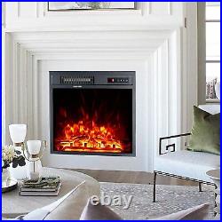 18 Electric Fireplace Insert Freestanding Embedded Fireplace Heater with Remote