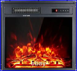 18 Electric Fireplace Insert Freestanding Embedded Remote Fireplace Heater New