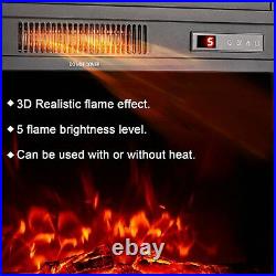 18 Electric Fireplace Insert Freestanding Embedded Remote Fireplace Heater New