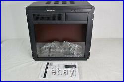 18 Electric Fireplace Insert Freestanding and Recessed Heater with Remote