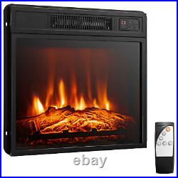 18 Electric Fireplace Inserts & Freestanding Adjustable Heater Log Flame 1400W