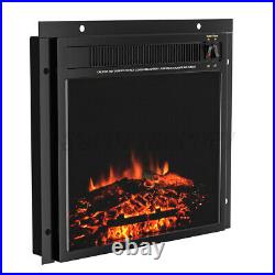 18 Embedded Electric Fireplace Insert Remote Heater LED Realistic Flame 1500W