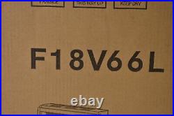 18 Glass Front Electric Fireplace Insert Black Replacement Unit F18V66L
