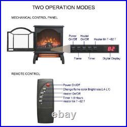 18 Infrared Electric Stove Fireplace Freestanding WithRemote Control 1500W Heater