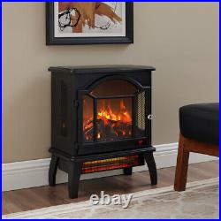 18 Infrared Electric Stove Fireplace Freestanding WithRemote Control 1500W Heater