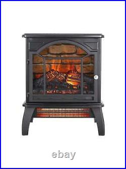 18 inch electric infrared quartz fireplace with 3D flame effect