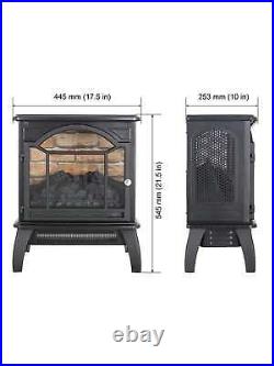 18 inch electric infrared quartz fireplace with 3D flame effect