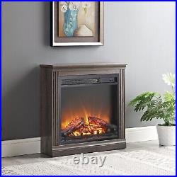 18in Electric Fireplace Insert Ultra Thin Heater with Overheating Protection