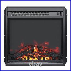18inch Electric Fireplace Insert Freestanding 1313W with Log Flame Effect