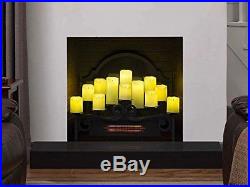 20 Infrared Electric Candle Heater Insert Duraflame 12 LED Fireplace Candelabra