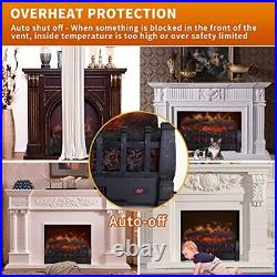 20 Portable Electric Fireplace, Insert Fireplace Fan Heater, Elegant