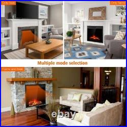 22.5 Electric Fireplace Insert Freestanding & Recessed Heater WithRemote Control