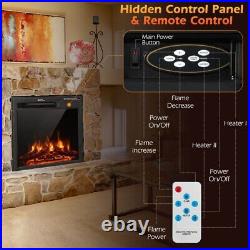 22.5 Electric Fireplace Recessed Insert with7-Level Adjustable Flame Brightness