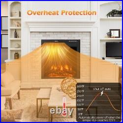 22.5 Electric Fireplace Recessed Insert with7-Level Adjustable Flame Brightness