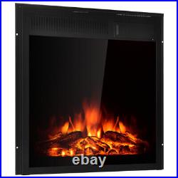 22.5 Inch Electric Fireplace Insert Freestanding and Recessed Heater