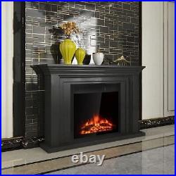 22.5 Inch Electric Fireplace Insert Freestanding and Recessed Heater Color B