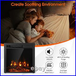 22.5 Inches Electric Fireplace Insert 5100 BTU Recessed with Remote Control