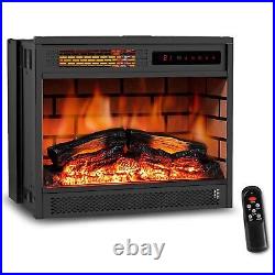 22 Electric Fireplace Insert Infrared Quartz Recessed H With Remote Control 12