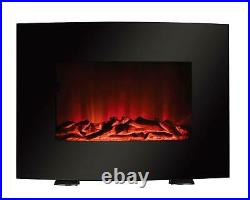 22 Wall Mounted Electric Fireplace Insert Remote Heater Adjustable Flame Indoor