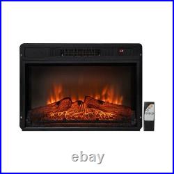 23Electric Fireplace Insert Heater Recessed Fireplace Heater withAdjustable Flame