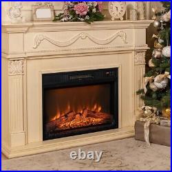 23Electric Fireplace Insert Heater Recessed Fireplace Heater withAdjustable Flame