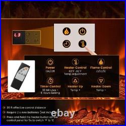 23Electric Fireplace Insert Heater Recessed Fireplace Heater withAdjustable Flame