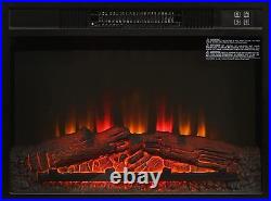 23 1400W Electric Fireplace Insert Heater Wireless Remote Control for TV stand