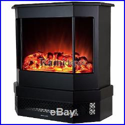 23 1500W Adjustable Tempered Glass Freestanding Logs Insert Electric Fireplace