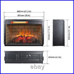 23 26 Embedded Electric Fireplace Insert Heater Infrared Quartz Space Heater