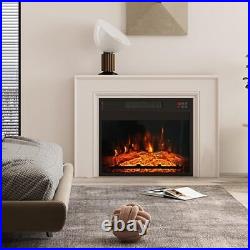 23 Electric Fireplace Insert, Recessed 1500W Fireplace Heater with Low Noise