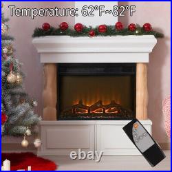 23 Electric Fireplace Insert Recessed Fireplace Heater with Remote Control