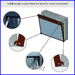 23 Electric Fireplace Insert, Ultra Thin with Crystal Flame & Remote Control